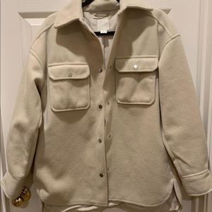 BRAND NEW oversized cream shacket